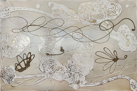 Catherine Howe, ‘Mica Painting (Interference Gold/White/Antique Silver’, 2021