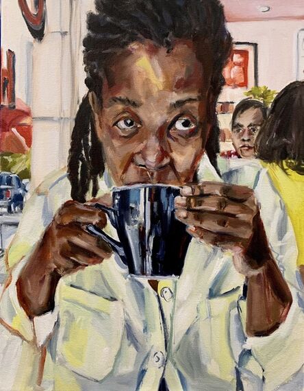 Wangari Mathenge, ‘Coffee At Cassell’s’, 2019
