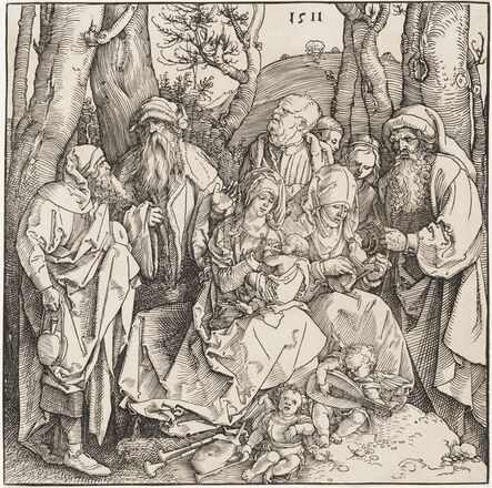 Albrecht Dürer, ‘The Holy Family with Two Musical Angels’, 1511