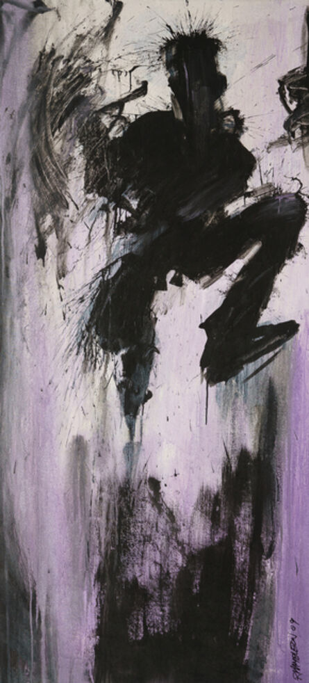 Richard Hambleton, ‘Purple Jumping Shadowman’, Late 20th Century -Early 21st Century