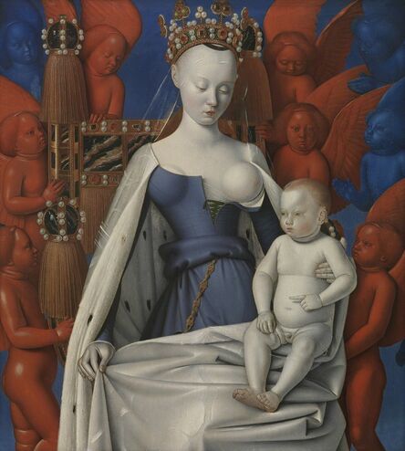 Jean Fouquet, ‘Madonna Surrounded by Seraphim and Cherubim’, 1452