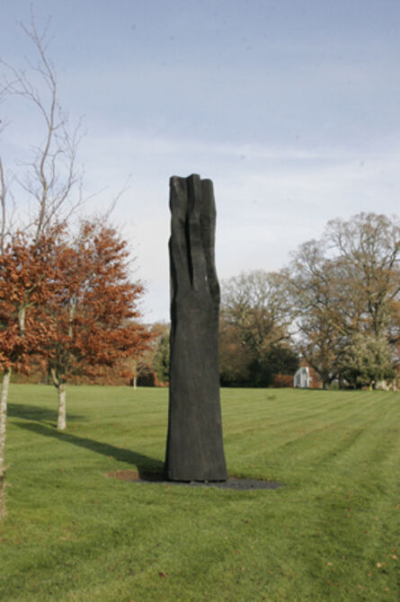 David Nash, ‘Black Flame Column’, 2010