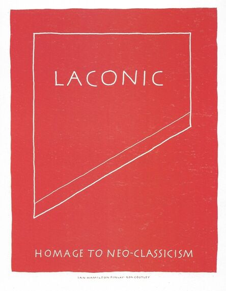 Ian Hamilton Finlay, ‘Laconic’, 1987