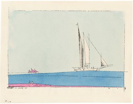 Lyonel Feininger, ‘a passing Sail’, 1933