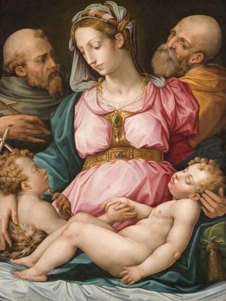 Giorgio Vasari, ‘Holy Family with the Infant Saint John the Baptist and Saint Francis’, 1544