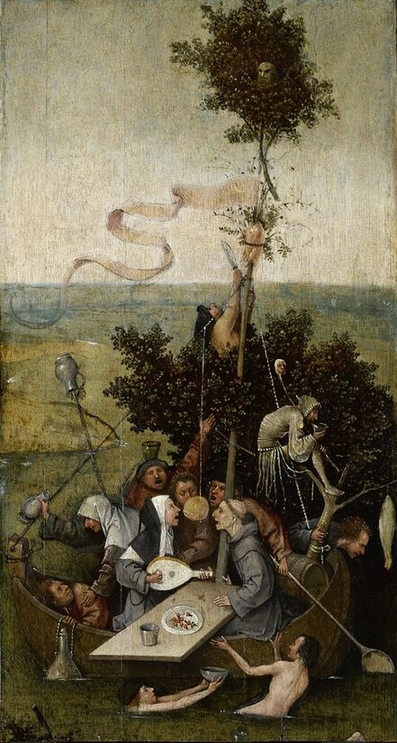 Hieronymus Bosch, ‘The Ship of Fools’, 1490-1500