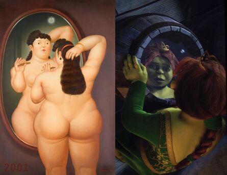 Bonnie Lautenberg, ‘2001 - Shrek - Fernando Botero, Nude in Mirror’, 2018