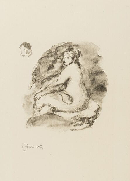 Pierre-Auguste Renoir, ‘Étude de Femme Nue Assise, Variante 1 (Delteil 43; Stella 43)’, 1904