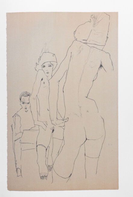 Egon Schiele, ‘Schiele Drawing a Nude Model Before a Mirror (1910)’, 2007
