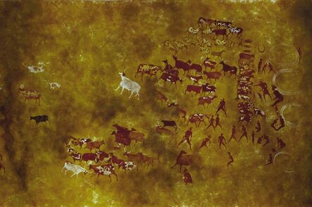 ‘Cave painting of Tassili-n-Ajjer’, 2nd millennium B.C.