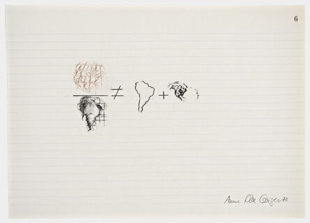 Anna Bella Geiger, ‘Equations No 6’, 1978