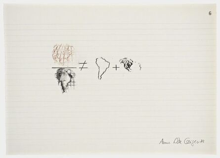 Anna Bella Geiger, ‘Equations No 6’, 1978