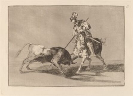 Francisco de Goya, ‘El Cid Campeador lanceando otro toro  (The Cid Campeador Spearing Another Bull)’, in or before 1816
