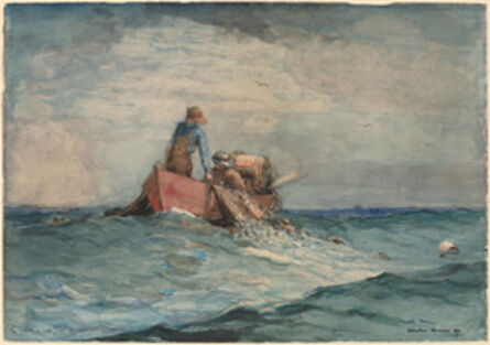 Winslow Homer, ‘Hauling in the Nets’, 1887