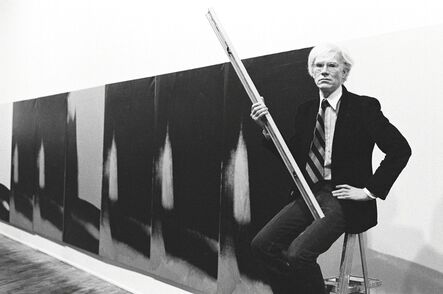 Arthur Tress, ‘Andy Warhol in front of Shadows at Heiner Friedrich Gallery, New York’, 1979