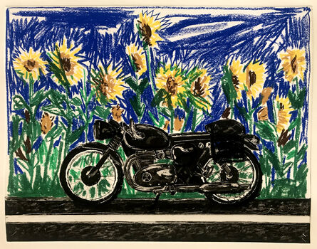 Erik Olson (b. 1982), ‘Motorcycle: South Dakota Sunflowers’, 2019