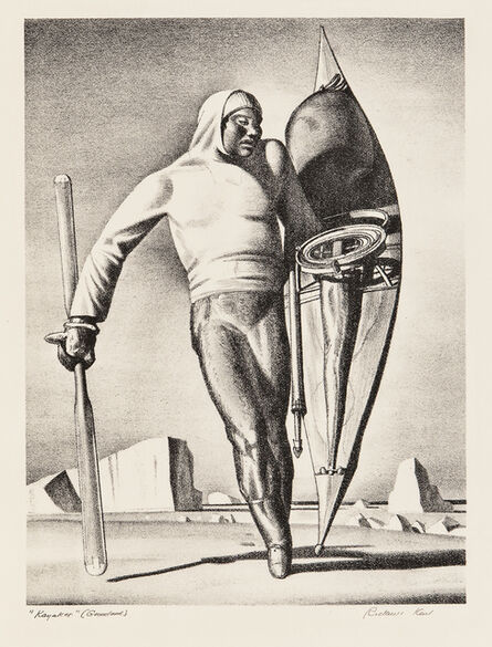 Rockwell Kent, ‘Greenland Hunter, alternatively titled Kayaker’, 1933