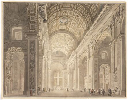 Giovanni Paolo Panini, ‘Interior of St. Peter's Illuminated’, ca. 1787