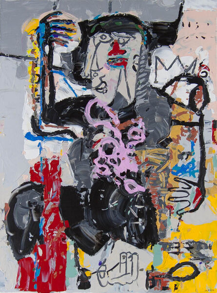 Philippe Le Miere, ‘after Jean-Michel Basquiat Versus Medici Pablo Picasso Femme assise en costume vert’, 2021
