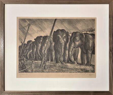 John Steuart Curry, ‘Circus Elephants’, 1936