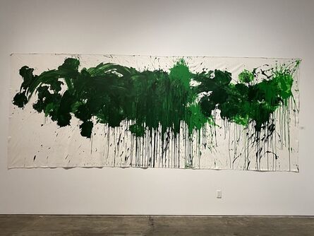 Ushio Shinohara 篠原 有司男, ‘Mountain Dew - Green on White’, 2018