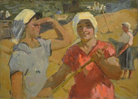 Aleksey Ivanovich Borodin, ‘Two Valentinas’, 1965