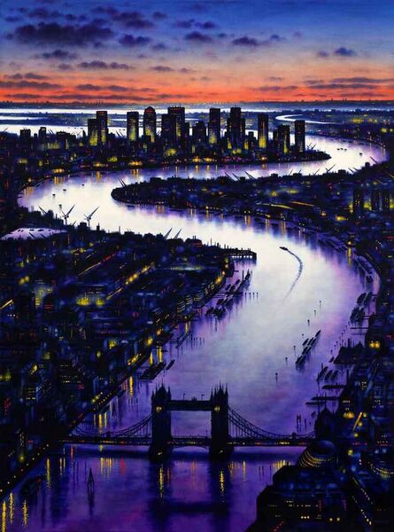 John Duffin, ‘Thames - Looking East’, 2022