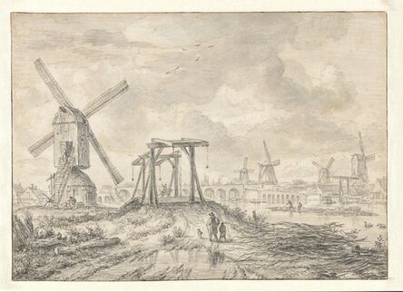 Jacob van Ruisdael, ‘View of the Amstel Bridge (Hogesluis)’, 1663