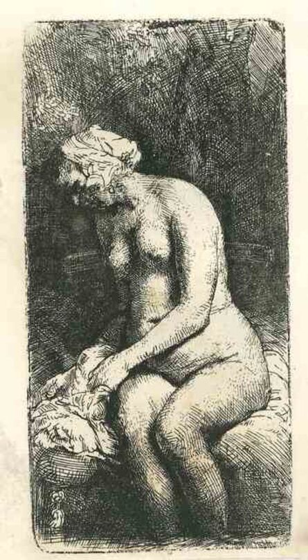 Rembrandt van Rijn, ‘Seated Woman Holding her Shirt ’, 19th Century