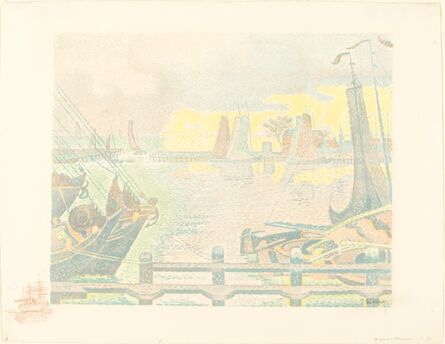 Paul Signac, ‘Boats at Flushing (Bateaux à Flessingue)’, 1895