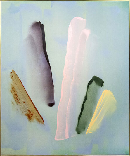 Milly Ristvedt, ‘Rocker's Rest - large, blue, pink, green, gestural abstract, acrylic on canvas’, 1982