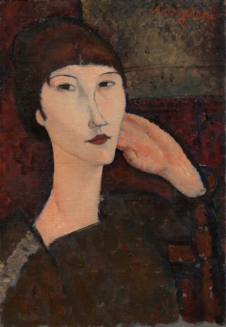 Amedeo Modigliani, ‘Adrienne (Woman with Bangs)’, 1917