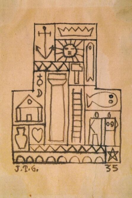 Joaquín Torres-García, ‘Constructivo con formas’, 1935