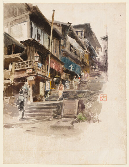 Robert Frederick Blum, ‘A Street in Ikao, Japan, II’, 1890