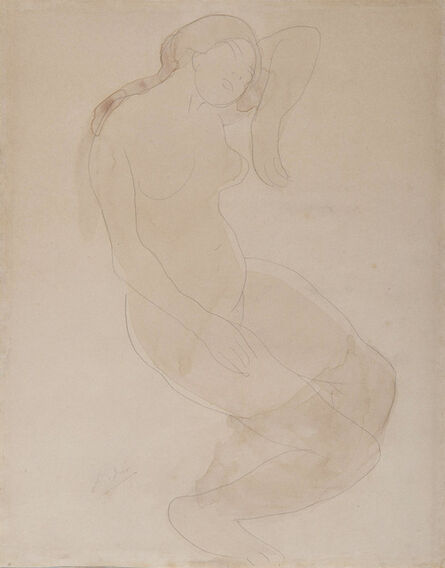 Auguste Rodin, ‘Femme nue accoudée vers la droite’, 1896-1898