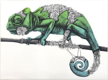 Ardif, ‘“Chameleon Mechanimal” (turquoise)’, 2020