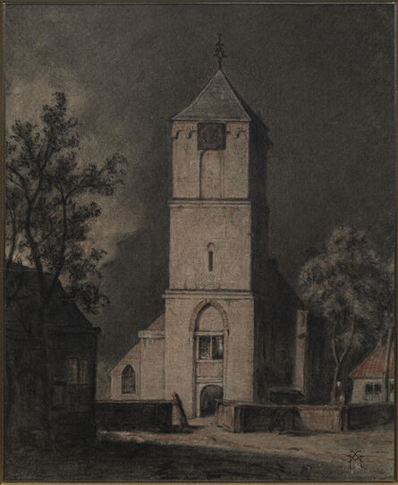 Xavier Mellery, ‘Michaëlskerk (St Michaels church) at Leersum, near Utrecht’, ca. 1889
