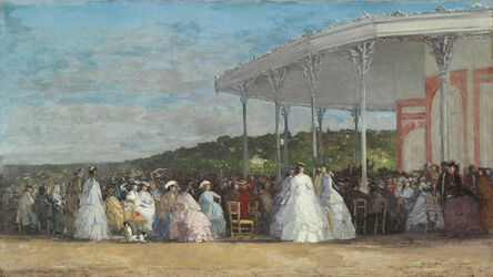 Eugène Boudin, ‘Concert at the Casino of Deauville’, 1865