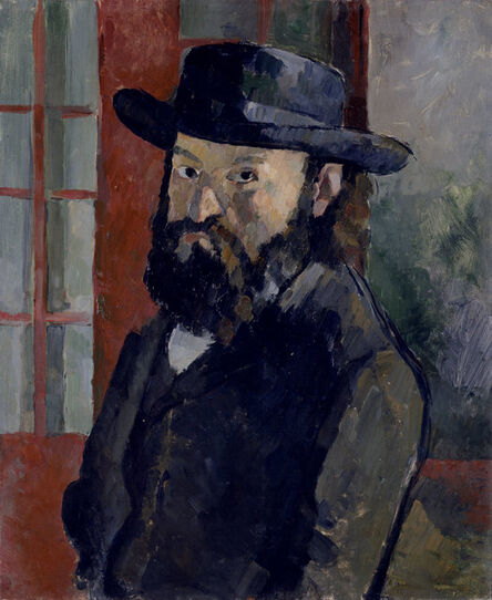 Paul Cézanne, ‘Selbstbildnis mit schwarzem Filzhut (Self-portrait with black felt hat)’, ca. 1879