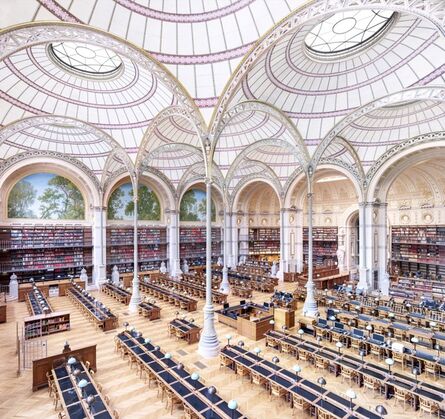 Candida Höfer, ‘La Salle Labrouste - La Bibliothèque de l'INHA Paris III 2017’
