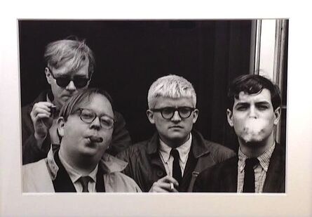 Dennis Hopper, ‘Andy Warhol, Henry Geldzahler, David Hockney & Jeff Goodman’, 1963
