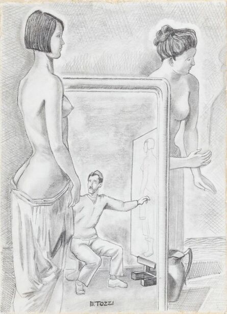 Mario Tozzi, ‘Studio per il dipinto "L'Officina dei Sogni"’, 1929