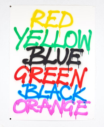 Paul Insect, ‘RED, YELLOW, BLUE, GREEN, BLACK, ORANGE.’, 2021