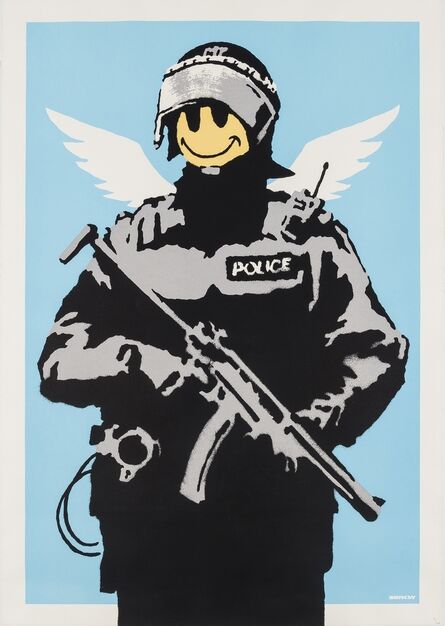 Banksy, ‘Flying Copper’, 2003