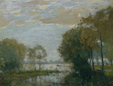 Henry Ward Ranger, ‘Trees Along the River’, 1899