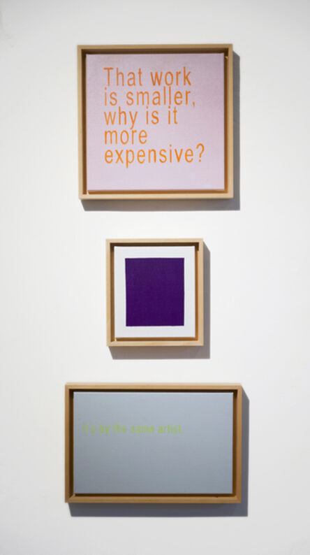 David Boyce, ‘Untitled: Why is it More Expensive? Triptych’, 2021