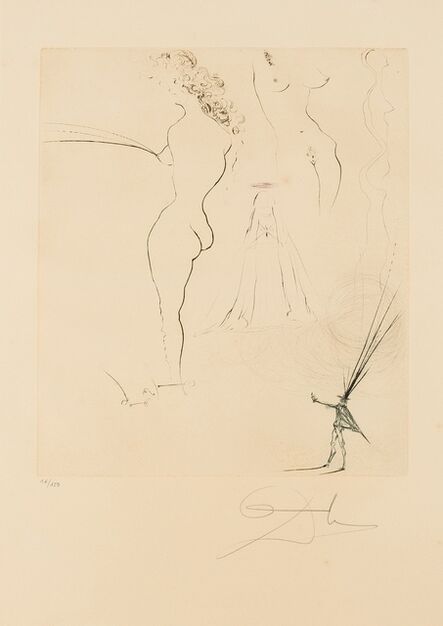 Salvador Dalí, ‘Fontaine fantastique, from Aranella (Field 74-16 B; see M&L 721a)’, 1974