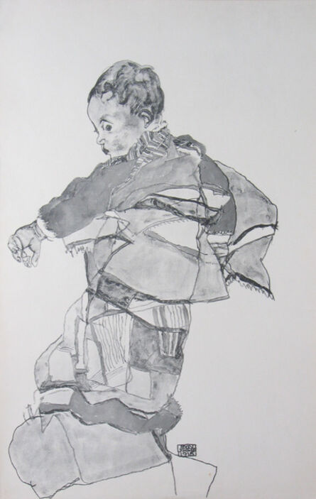 Egon Schiele, ‘Portrait of a Child (Layni Portfolio)’, 1917