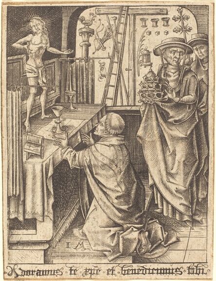 Israhel van Meckenem, ‘The Mass of Saint Gregory’, ca. 1480/1490