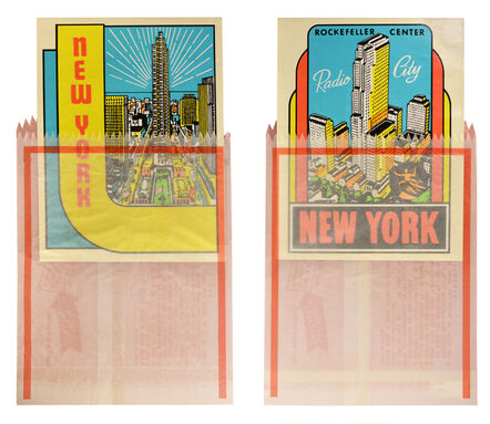 Joe Tilson, ‘Joe Tilson, New York Decals 3 and 4, two screenprints in colours, 1967’, 1967